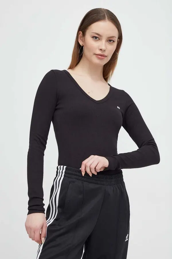 Tommy Jeans Tommy Jeans majica z dolgimi rokavi ženska z bombažem