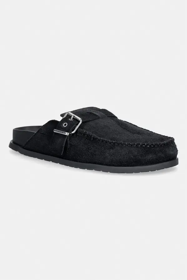 Tommy Jeans Tommy Jeans natikači moški iz semiša BIND MULE WASHED SUEDE