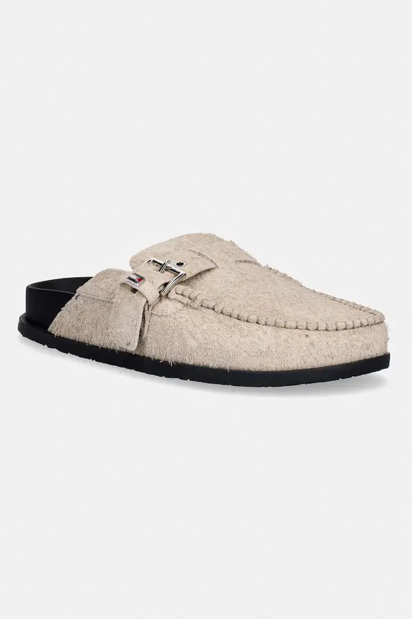 Tommy Jeans Tommy Jeans natikači ženski iz semiša TJW COMFORT SUEDE MULE