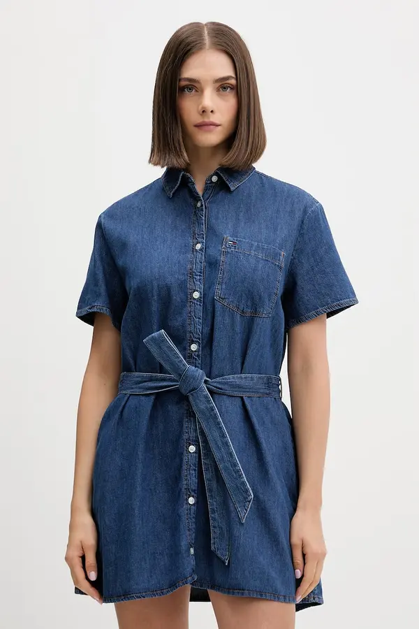 Tommy Jeans Tommy Jeans obleka bombažna
