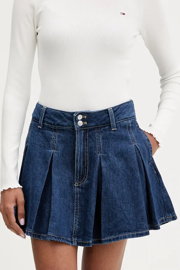 Tommy Jeans Tommy Jeans plisirano krilo denim