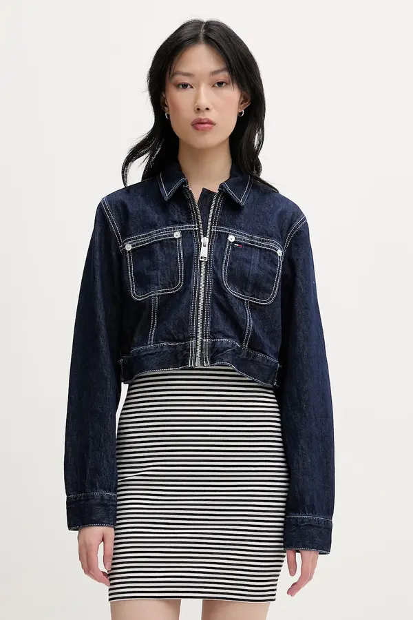 Tommy Jeans Tommy Jeans prehodna jakna ženska denimasta