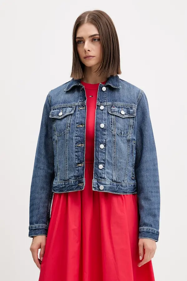 Tommy Jeans Tommy Jeans Prehodna jakna ženska denimasta
