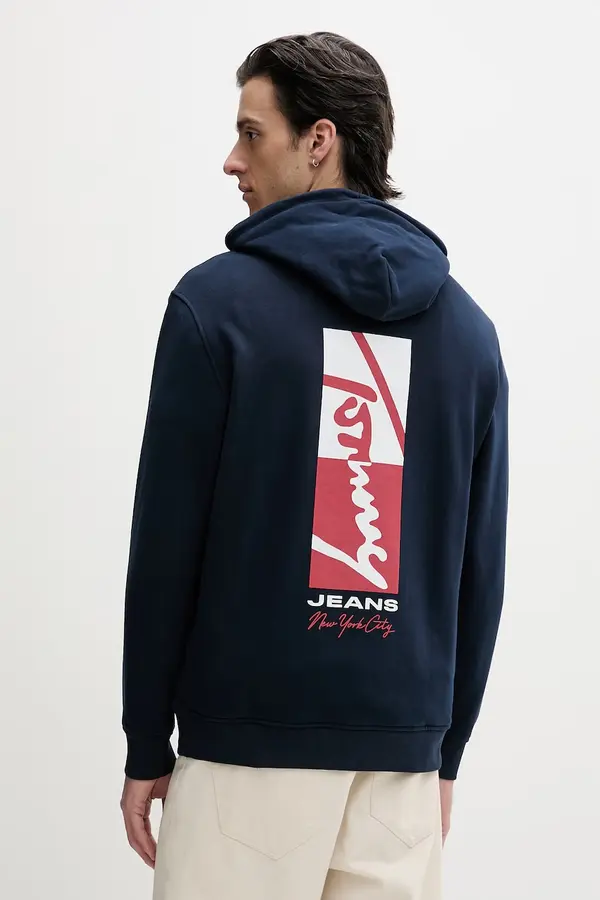 Tommy Jeans Tommy Jeans pulover s kapuco moški bombažen