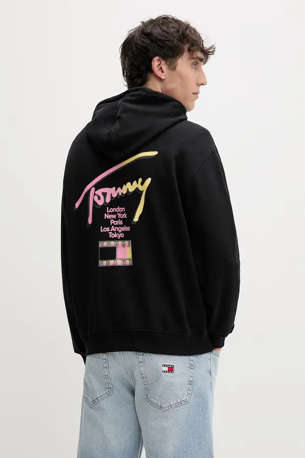 Tommy Jeans Tommy Jeans pulover s kapuco moški bombažen