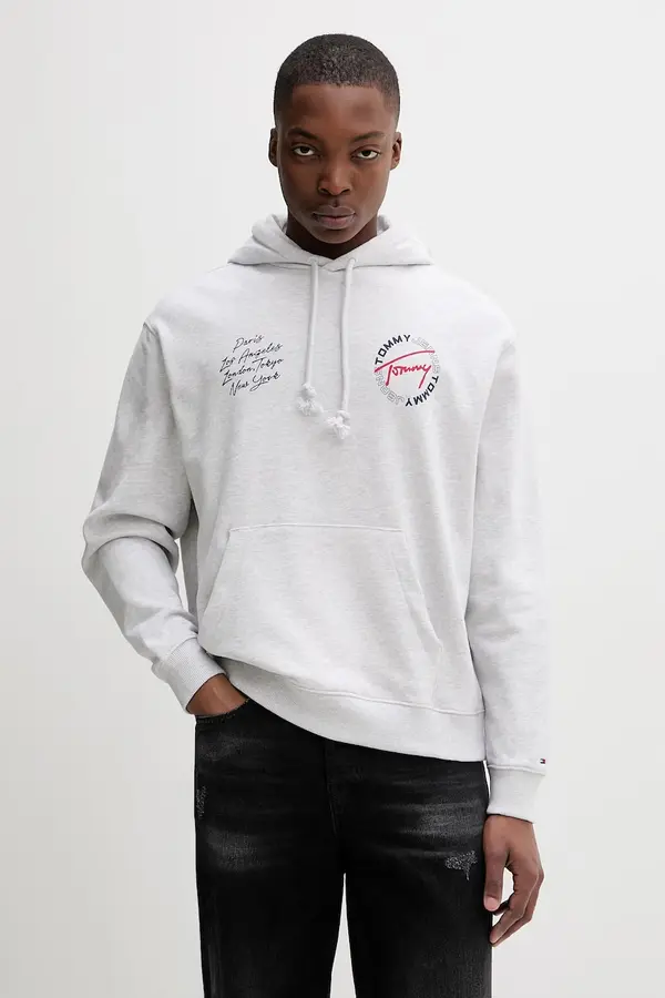 Tommy Jeans Tommy Jeans pulover s kapuco moški bombažen