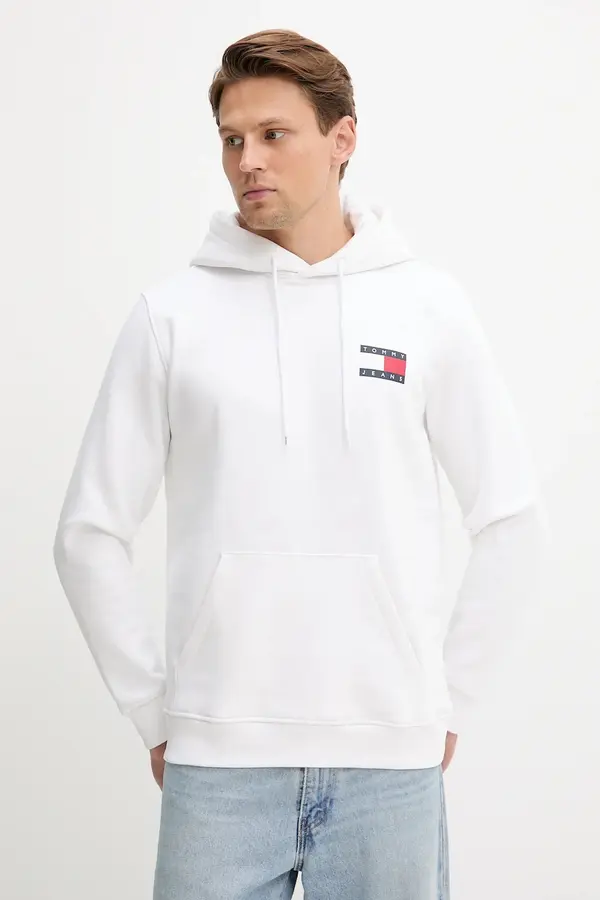 Tommy Jeans Tommy Jeans pulover s kapuco moški z bombažem