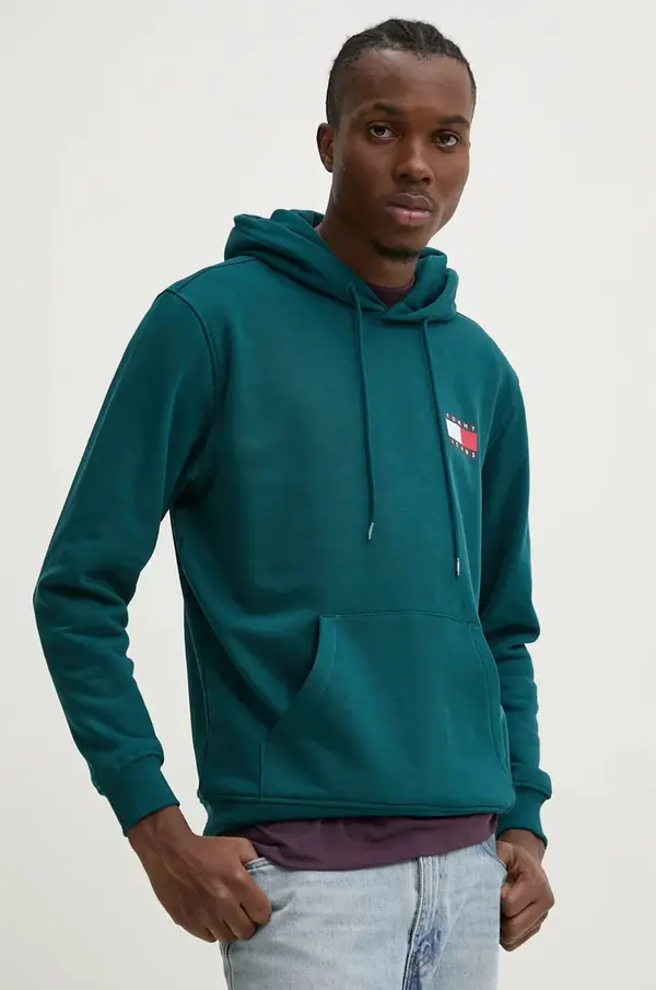 Tommy Jeans Tommy Jeans pulover s kapuco moški z bombažem
