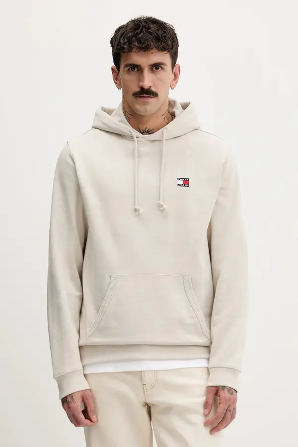 Tommy Jeans Tommy Jeans pulover s kapuco moški z bombažem