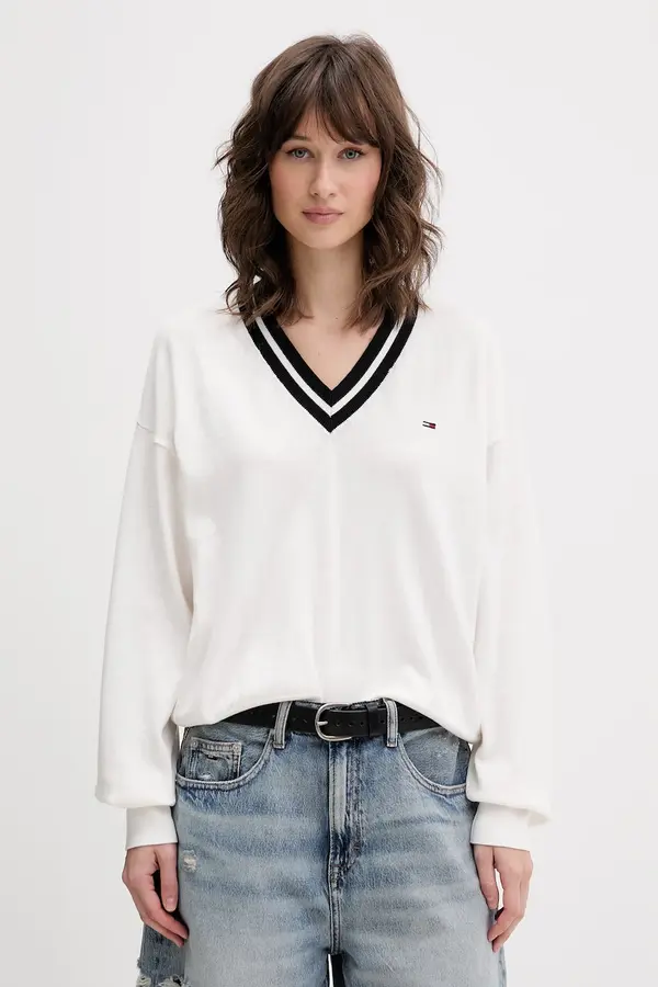 Tommy Jeans Tommy Jeans pulover ženski bombažen