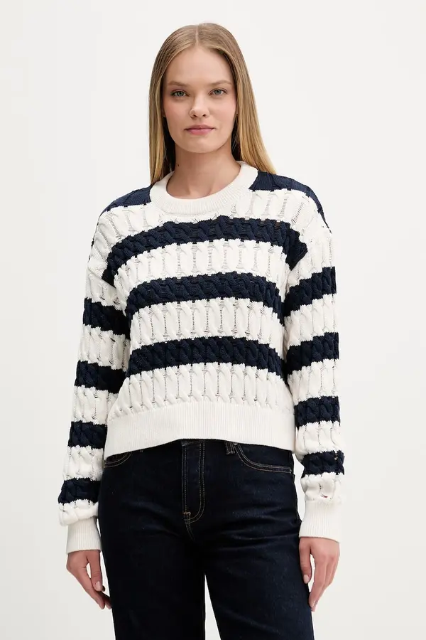 Tommy Jeans Tommy Jeans pulover ženski bombažen