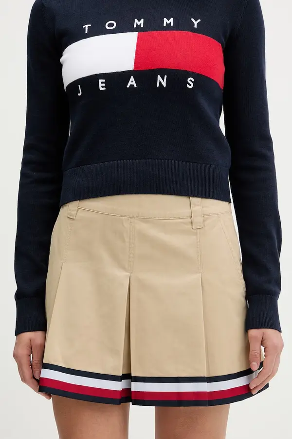 Tommy Jeans Tommy Jeans razširjeno krilo bombažno