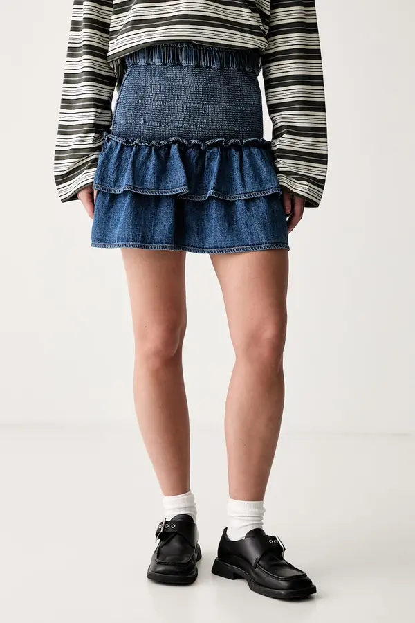 Tommy Jeans Tommy Jeans razširjeno krilo denim
