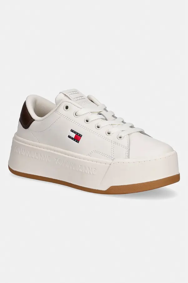 Tommy Jeans Tommy Jeans TJW SCRIPT CUPSOLE FLATFORM superge ženske usnjene