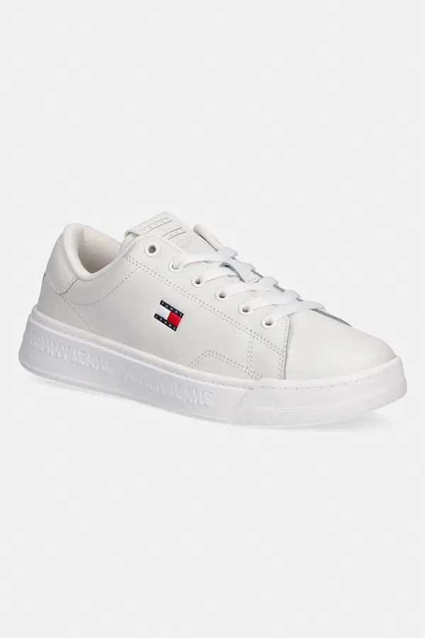 Tommy Jeans Tommy Jeans TJW SCRIPT CUPSOLE ženske usnjene superge