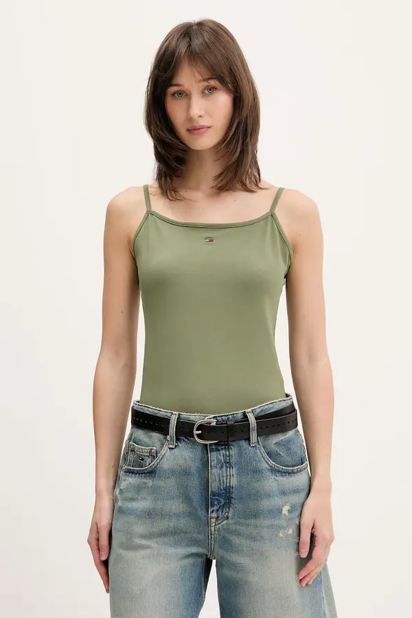 Tommy Jeans Tommy Jeans top ženski bombaž z elastanom