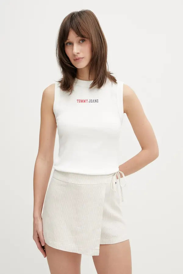 Tommy Jeans Tommy Jeans top ženski bombažni z elastanom