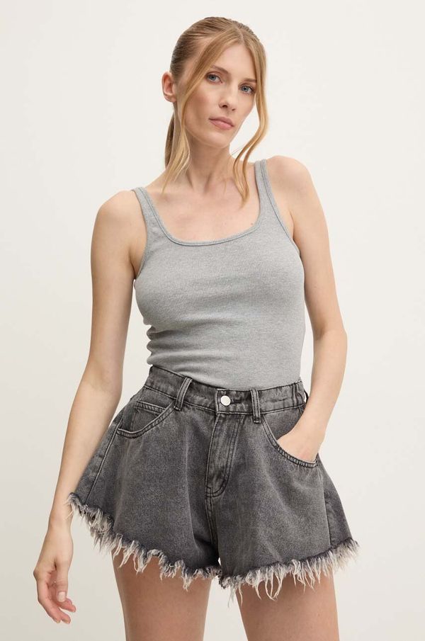 Answear Lab Top Answear Lab ženski, siva barva