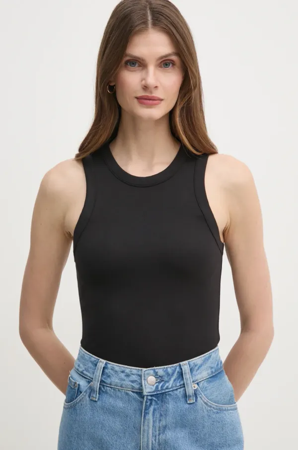 Calvin Klein Jeans Top Calvin Klein Jeans ženski, črna barva, J20J225315