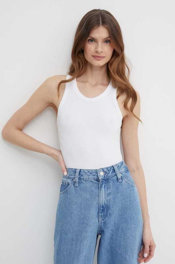 Calvin Klein Top Calvin Klein ženski, bela barva, K20K206554