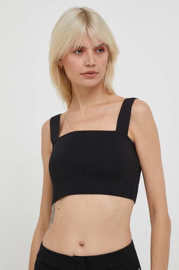 Calvin Klein Top Calvin Klein ženski, črna barva