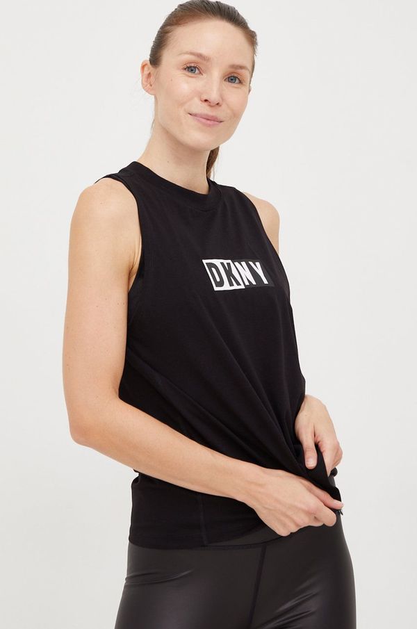 DKNY Top Dkny ženski, črna barva