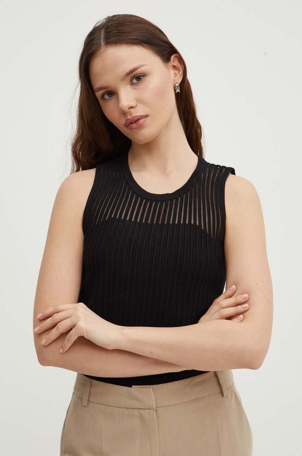 DKNY Top Dkny ženski, črna barva, P4DSAP69