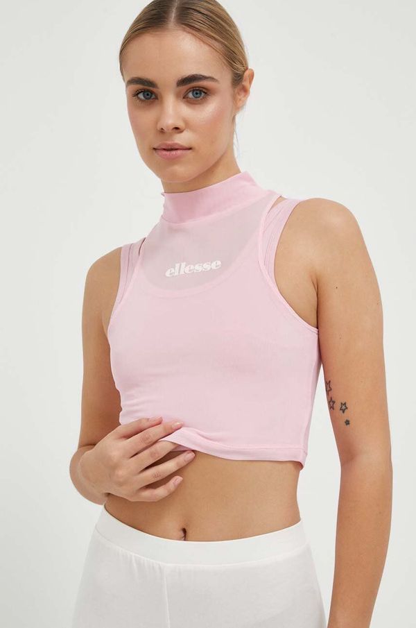 Ellesse Top Ellesse ženski, roza barva