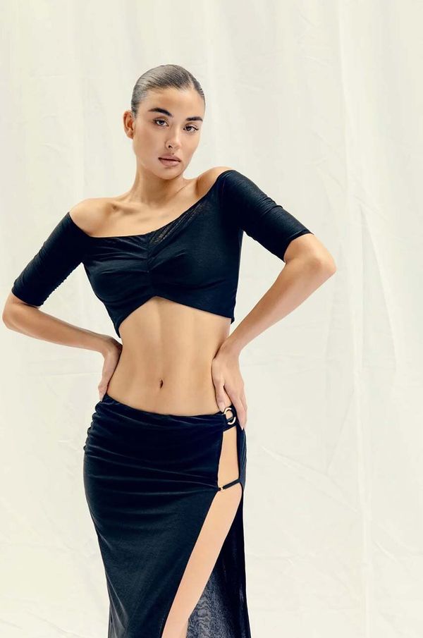 GOD SAVE QUEENS Top GOD SAVE QUEENS LAYLA TOP črna barva, GSQ-75-330