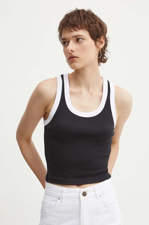 Hollister Co. Top Hollister Co. ženski, črna barva