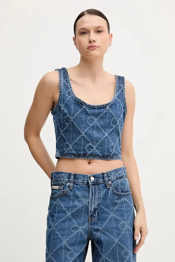 Calvin Klein Jeans Top iz jeansa Calvin Klein Jeans