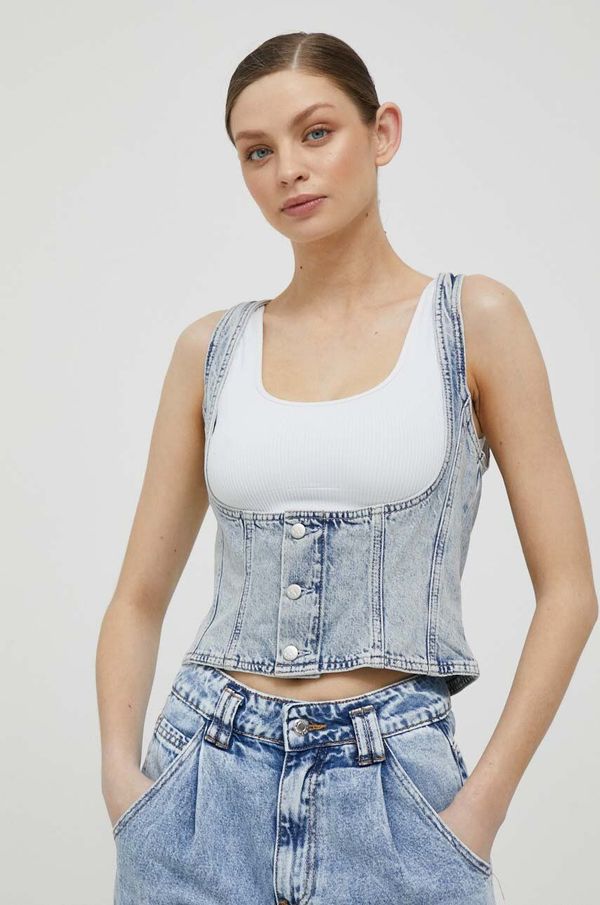 Calvin Klein Jeans Top iz jeansa Calvin Klein Jeans