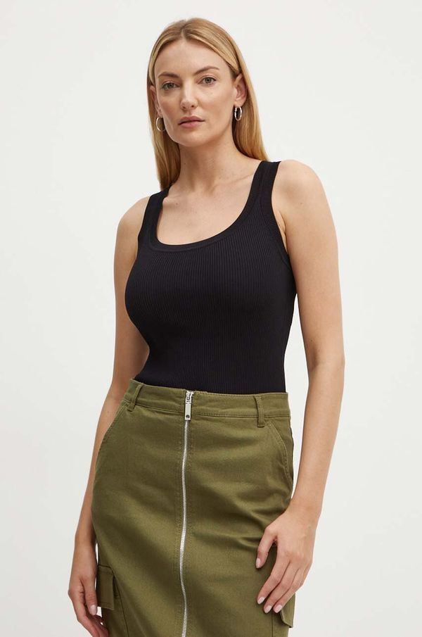 Max Mara Leisure Top Max Mara Leisure ženski, črna barva, 2426366017600