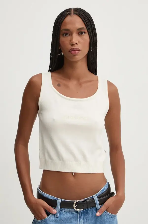 Guess Jeans Top s primesjo svile Guess Jeans