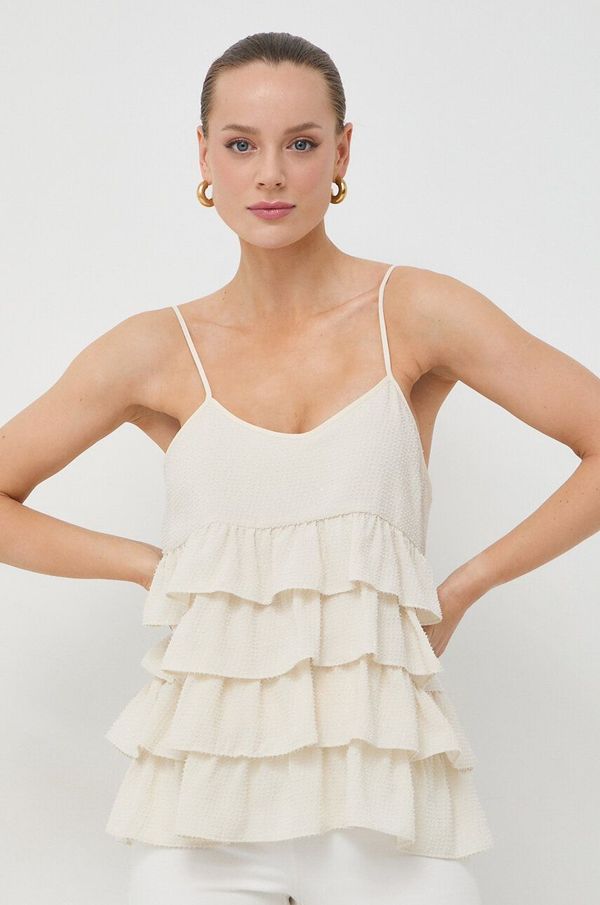 Twinset Top Twinset ženski, bež barva