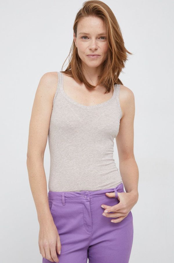 United Colors of Benetton Top United Colors of Benetton ženski, bež barva