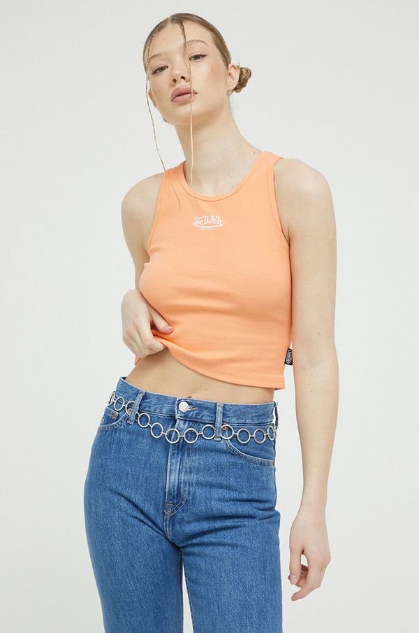 Von Dutch Top Von Dutch ženski, oranžna barva