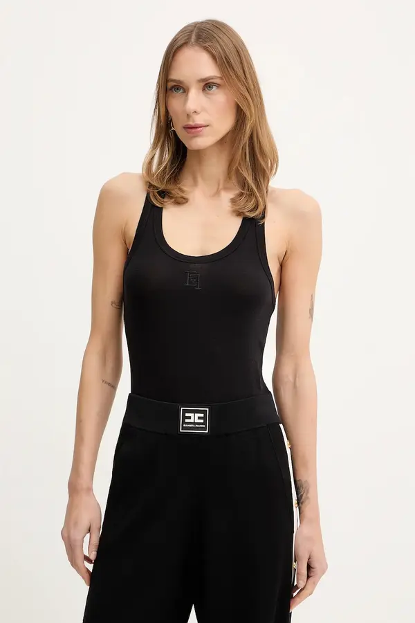 Elisabetta Franchi Top z dodatkom volne Elisabetta Franchi