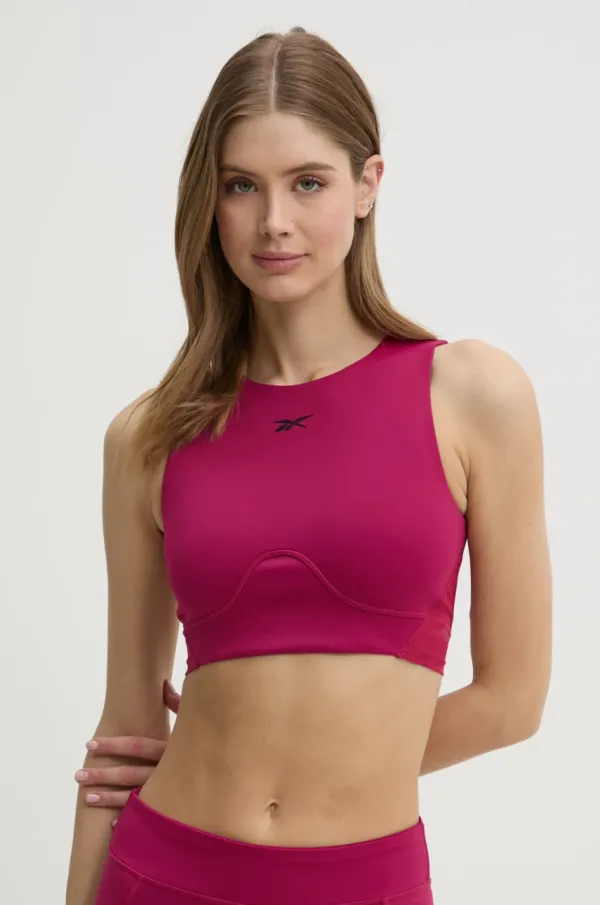 Reebok Top za vadbo Reebok LUX Collection roza barva, 100214319