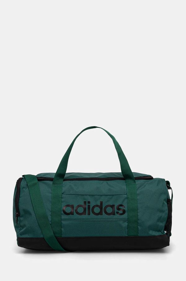 adidas Torba adidas Linear Duffel zelena barva, IN6117