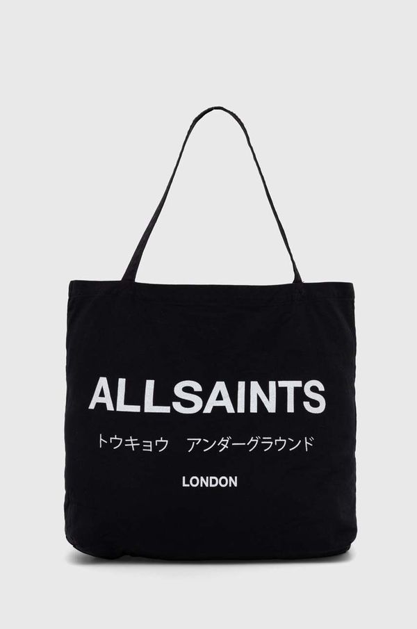 AllSaints Torba AllSaints črna barva