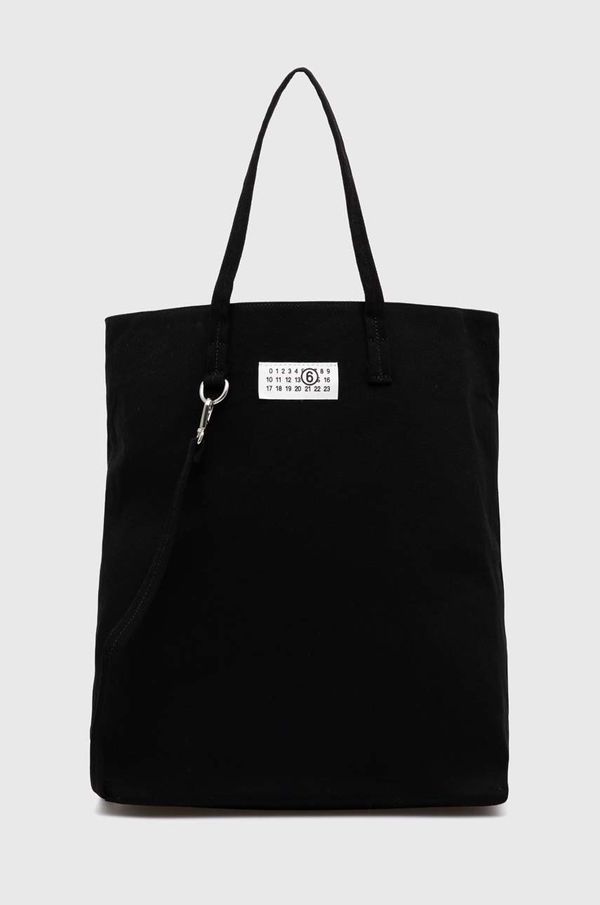 MM6 Maison Margiela Torba MM6 Maison Margiela Canvas Tote Bag črna barva, SB5WC0011