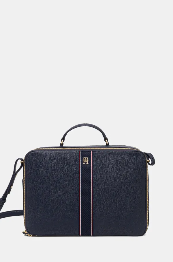 Tommy Hilfiger Torba za prenosnik Tommy Hilfiger mornarsko modra barva, AW0AW16872
