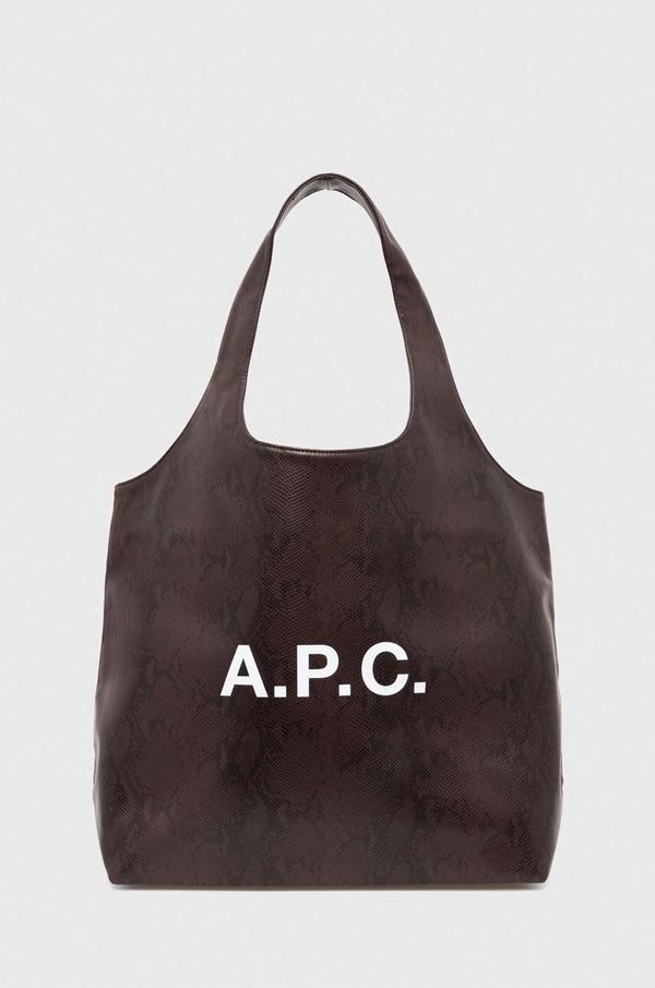 A.P.C. Torbica A.P.C. tote ninon bordo barva, PUABN.M61565