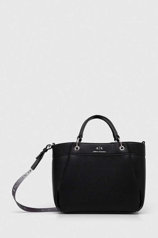 Armani Exchange Torbica Armani Exchange črna barva
