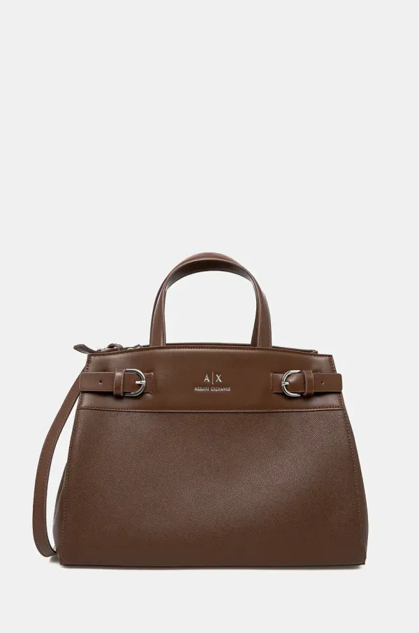 Armani Exchange Torbica Armani Exchange rjava barva