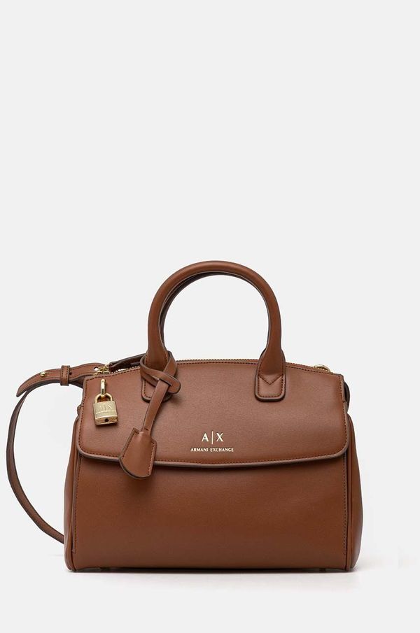 Armani Exchange Torbica Armani Exchange rjava barva, 949162 4F779