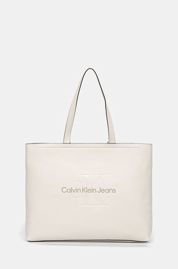 Calvin Klein Jeans Torbica Calvin Klein Jeans bež barva, K60K612222