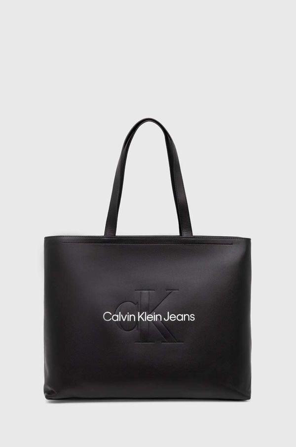 Calvin Klein Jeans Torbica Calvin Klein Jeans črna barva, K60K612222