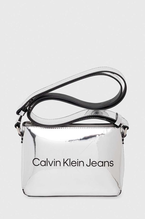 Calvin Klein Jeans Torbica Calvin Klein Jeans srebrna barva